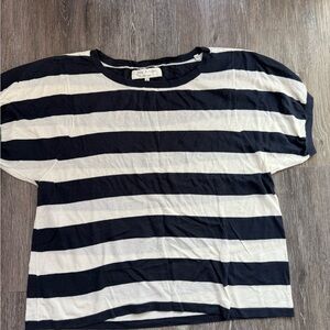 Rag & Bone Navy and White Striped Shirt
